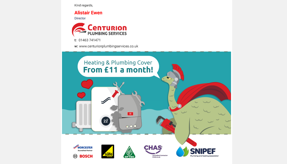 Customised email signatures centurion