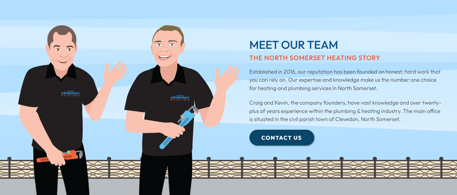 Meet the team section