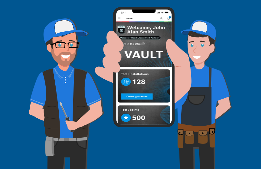 Worcester Bosch VAULT app login