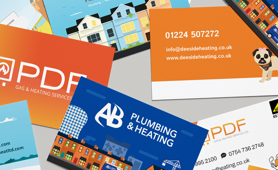 Bespoke business cards for plumbers