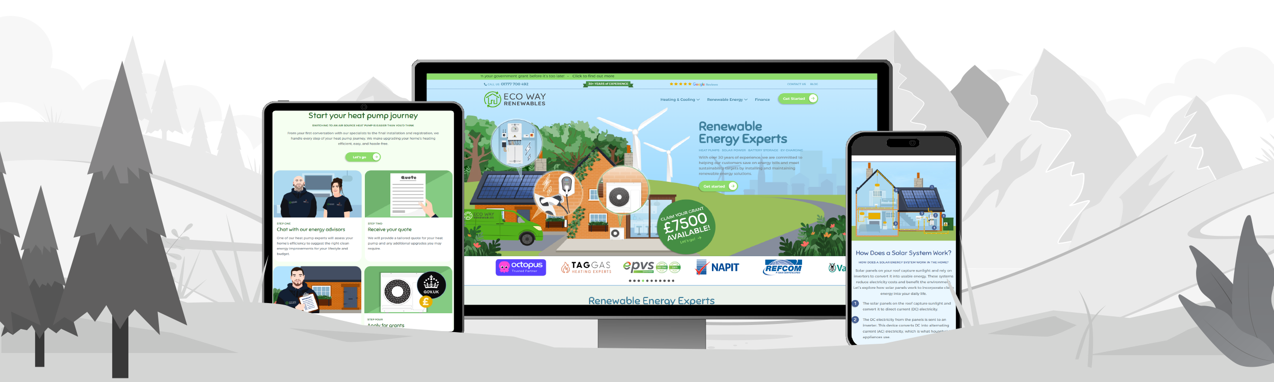 Eco ways screens image template