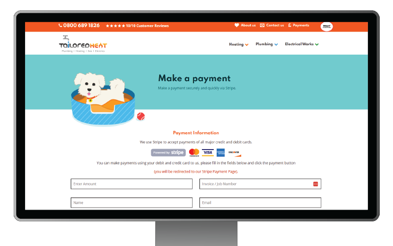 Online payments and bookings